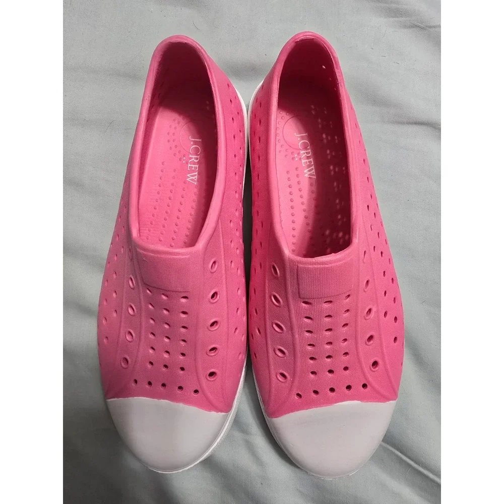 J Crew Girls Waterproof Sneakers Pink Size 3‎